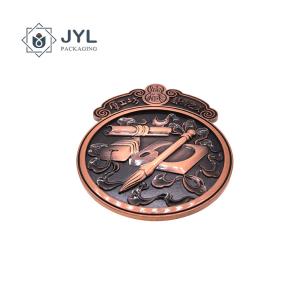 Rustproof Recyclable Metal Embossed Stickers , Multipurpose Metal Label Sticker