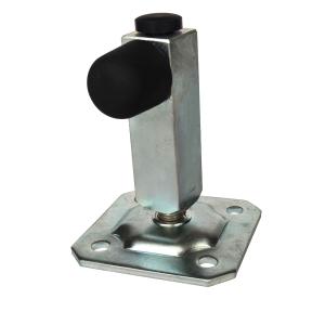 White Zinc Adjustable Steel Gate Stoppers For Sliding