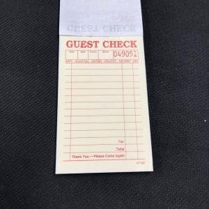 Guest check CT-101 50 Sheet US Guest Check with Perforated Design Essential for
