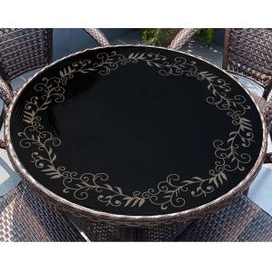 Round Glass Coffee Table with Metal Base Stylish and Practical Furniture