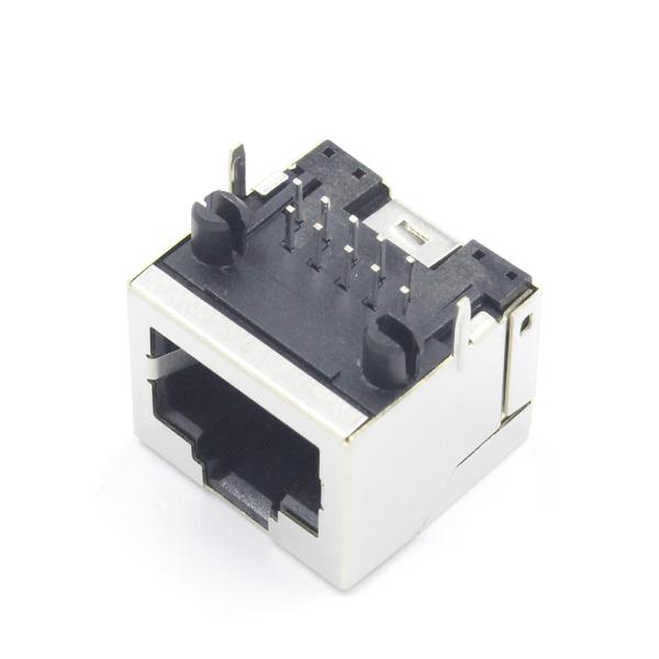 Hot Sale Female 10 Pin RJ45 Connector Shield Without Led Transformer TM5JA011EXX41 14.80 Mm