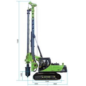 28m Drilling Depth Well Hydraulic Rotary Boring Piling Rig Machine With 8~30 Rpm