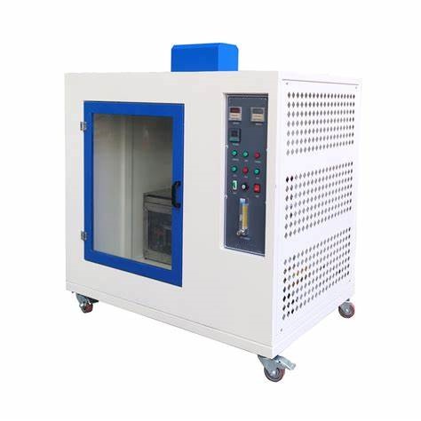 Automotive Interior Combustion Test Chamber With Fume Hood For Qualitative Evaluation Of The Flammability