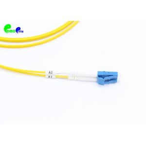 IEC grade B Optical Patch Cord E2000 APC - LC UPC OS2 G657A1 9 / 125μm 2.0mm DX