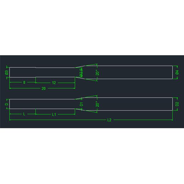 Long Neck Carbide End Mill Tungsten Carbide Short Flute Deep Groove Ball Nose End Mill Cutter