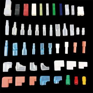 187 250 Flag Terminal Protection Clear Soft Sleeve Cover 4.8/6.3mm Transparent