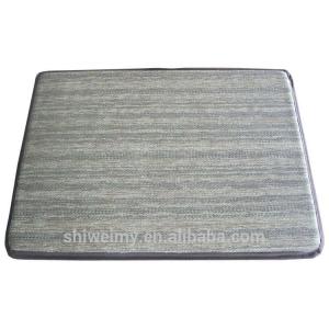 Plain gray pvc top with NBR foam kitchen stand mat