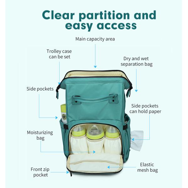 Factory Directory Cheap Mummy Baby Nappy Bag Large Capacity Women Travel Backpack Diaper Bag for Baby