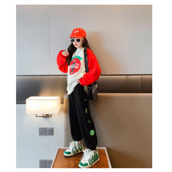 Leisure Childrens Spring Clothes Sweatpants Grey Thick Warm