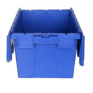 Stackable Plastic Attached Lid Containers Anti Skid Bottom