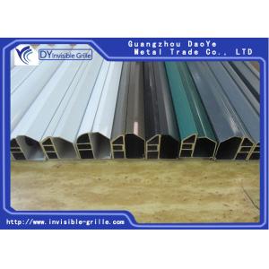 Milk White Aluminium Rail Track Fixing The Bedroom Invisible Grilles