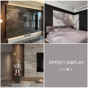 PET Environmentally Friendly Bamboo Charcoal PVC Marble Wall Panel Sheet