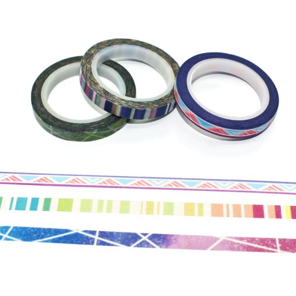 Colorful Writable China Custom Design Waterproof Washi Paper Tape Box Set In