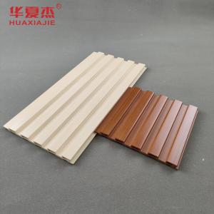 Waterproof Coffee WPC Drop wall Panels wpc fluted wall panel