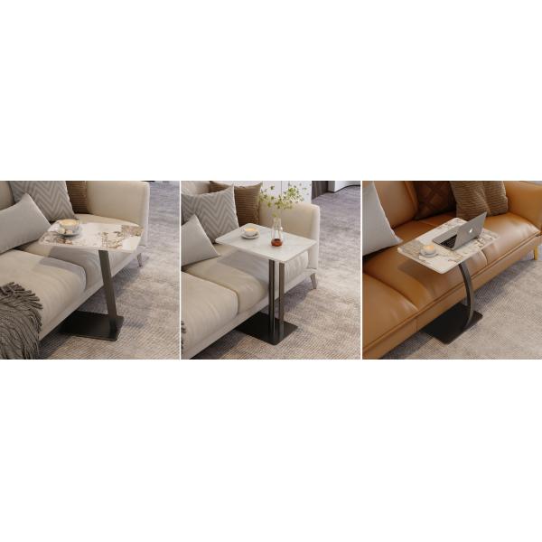 Stainless Steel Sofa Side Table Under Couch For Living Room