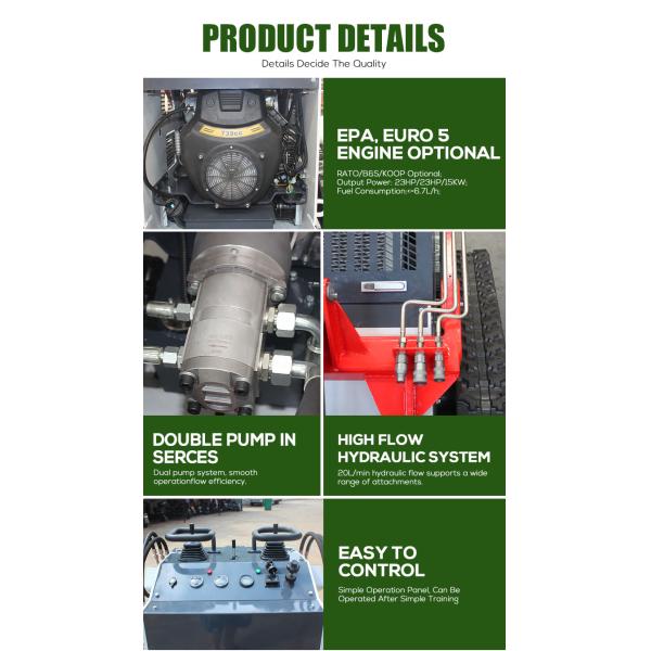 FREE SHIPPING Cheap Mini Skid Steer Loader Diesel Gasoline Mini Skid Steer Loaders Wheel Loader Mini 430kg