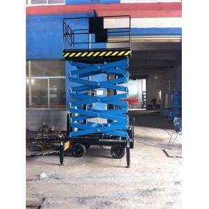 8m 300kg mobile scissor table is movable sicssor device which is working at