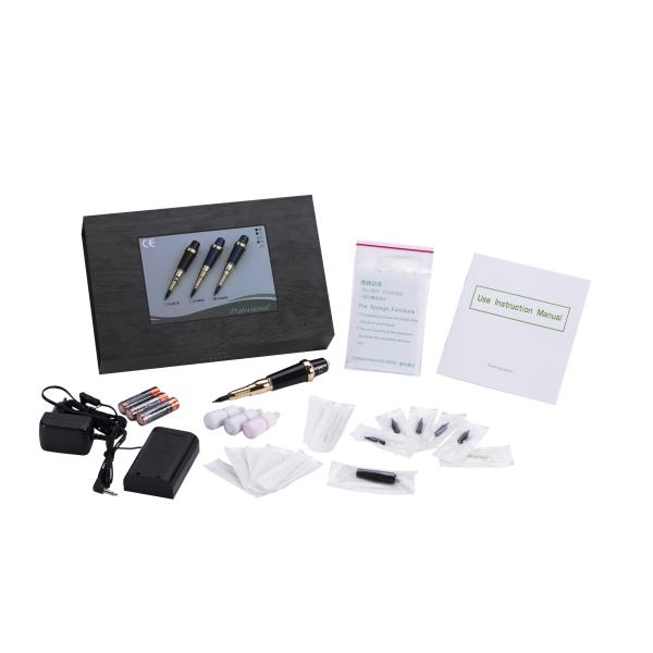 Digital Control Panel Permanent Makeup Tattoo Kit Electric Gun Sliver Mental