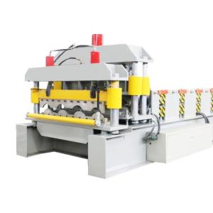 Q Tile Glaze Roofing Sheet Roll Forming Machine / Tile Roll Forming Machine For
