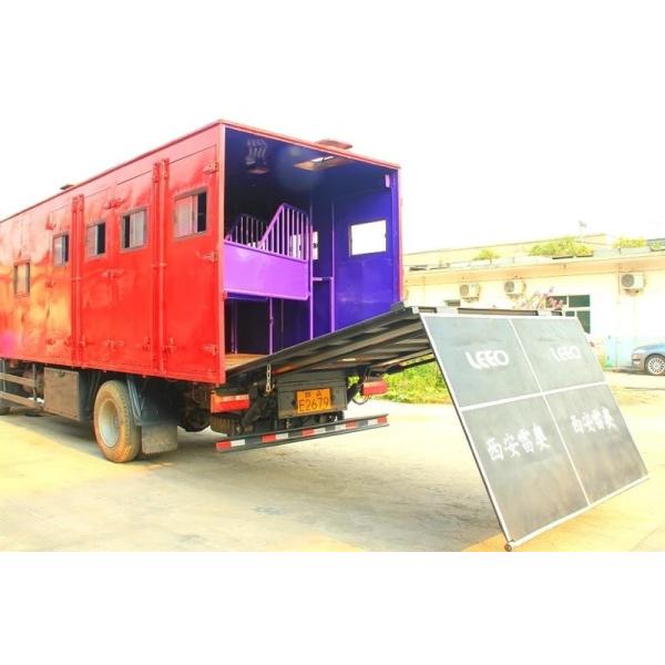 Cutomized Color Hydraulic Van Tail Lift Width 1800mm Auto Power DC12V For Lorry