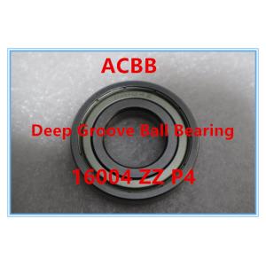 16004 ZZ ZV3 C0 P4 High Precision And Low Noise Deep Groove Ball Bearing