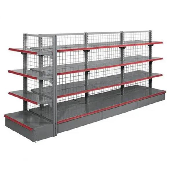 Wire Display Shelving 50 Lbs Capacity Double-Sided Rack