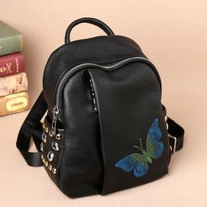 2017 New European Goods Butterflies Embroidered Fashion Handbag Dual-purpose