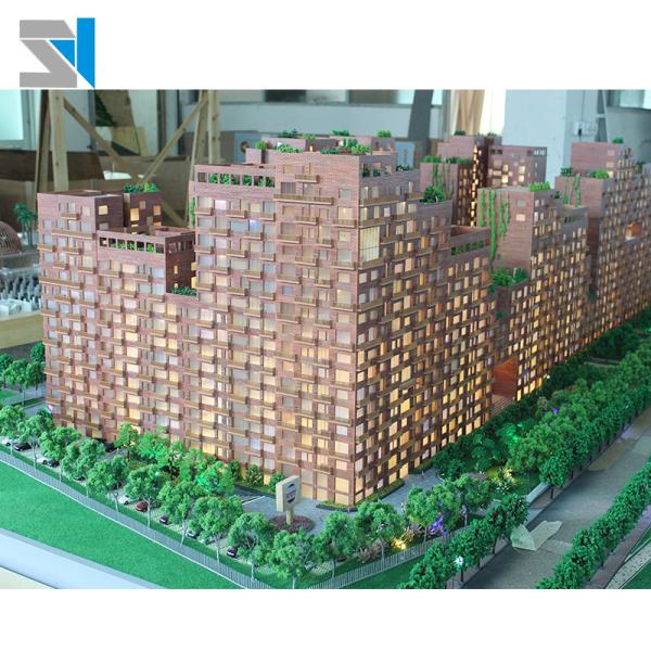 Scale physical model with led lighting for property project marketing and
