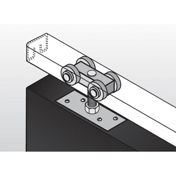 1 inch Hanging Closet Door Rollers for Sliding Gates Windows garage shower 4 Wheels