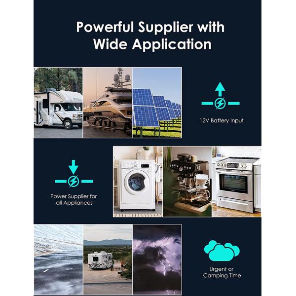 Pure Sine Wave 5000w Power Inverter 12V Power Inverter For RV Home Appliance