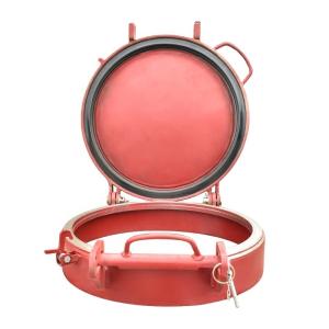 Carbon Steel One-button Quick Opening Manhole Cover with Design Temperature -20-