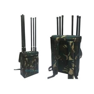 China 800-2700MHz Manpack Jammer Block Lojack Wifi GPS With 120m Range , 8 Channels on sale