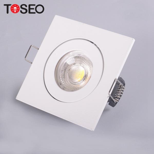 Buy Die Casting Alu Square Recessed Downlights Adjustable Gu10 Downlight Fixture at wholesale prices