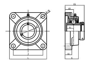 Quality Pillow blocks NAFU2 series NA210 for sale