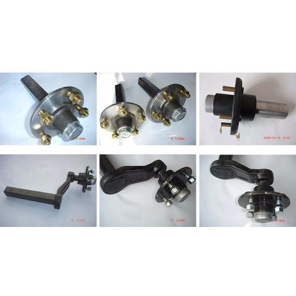 OEM Service Provided and Painting Surface PCD 4" / 4.5" / 5" / 5.5" Solid Round / Square Utility Trailer Stub Axle