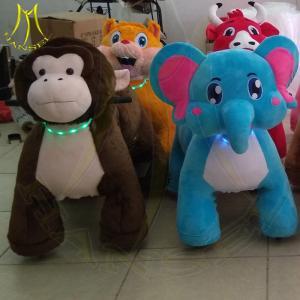 China Hansel amusement park children plush motorized riding animals for mall on sale