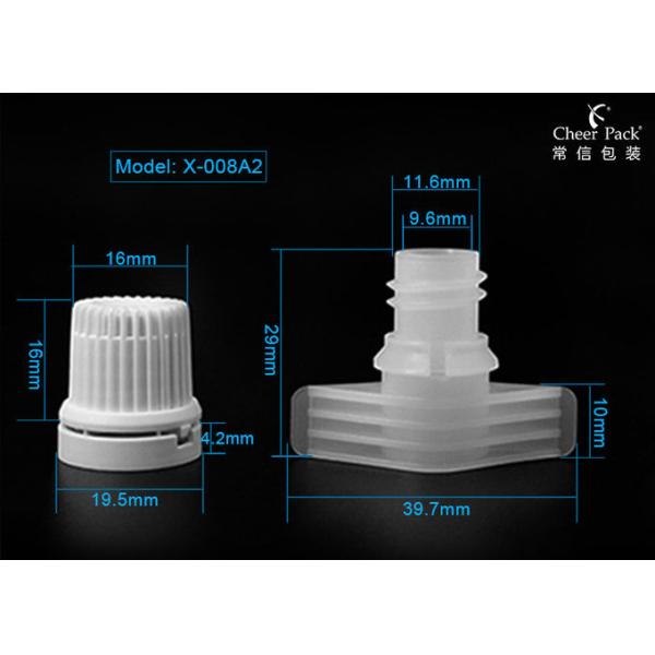 Anti Theft Pouch Bottle 9.6mm Plastic Spout Caps