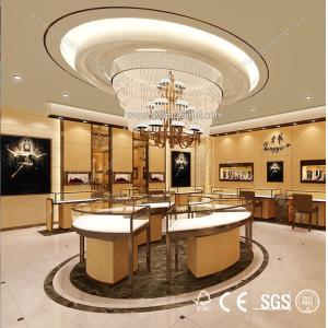 Jewelry showcase led lights kiosk showcase for sale