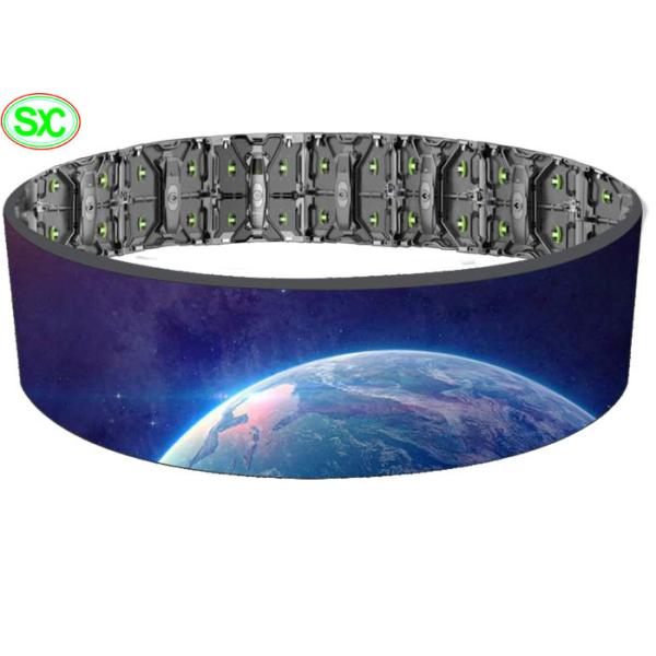 p10 Bent Iron Flexible LED Screen Full Color Waterproof Epistar Chip Video Display