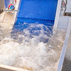 Lifting and conveying of fruit and vegetable pre-foaming materials for