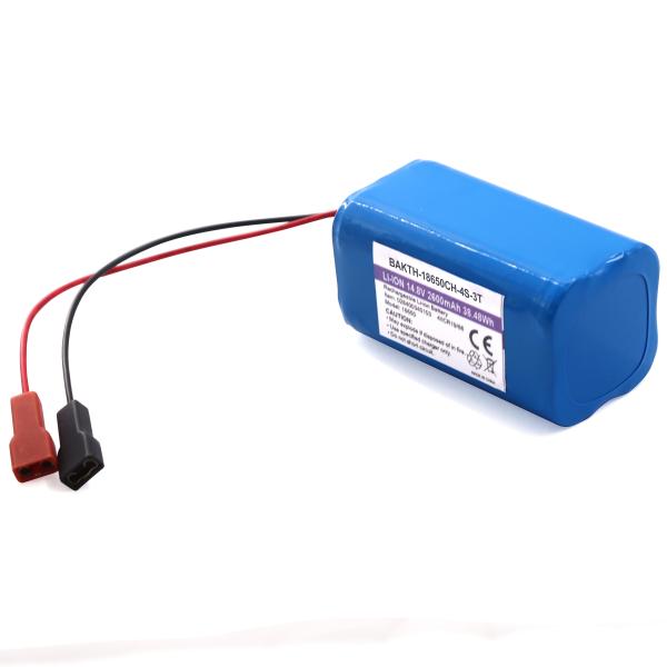14.8V 2800mah BAKTH-1528 Lithium Ion Rechargeable Battery Pack Fit for Sweeper Vacuum Cleaner Robot Electric Bicycles