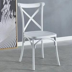 Pub Medieval White Plastic Dining Chairs Adjustable Plastic Restaurant Chairs