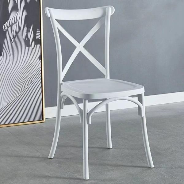 Buy Pub Medieval White Plastic Dining Chairs Adjustable Plastic Restaurant Chairs at wholesale prices