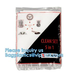 Universal Disposable Transparent Car Seats Cover Car Steering Wheel Covers