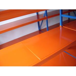 500kg manual operation longspan medium duty shelving with wood shelves