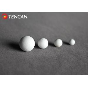High Wear Resistance Ball Mill Media , Ceramic Grinding Ball With White Color