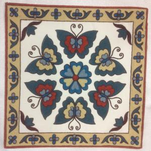 Quality Embroidery cushion cover with butterfly design. for sale