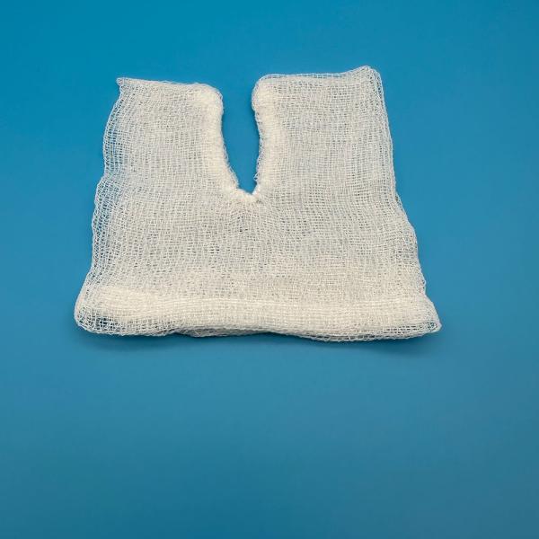Medical Absorbent Gauze Swab Y & U Style with Stitching Sterile Wound Care Product