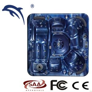 Quality Optional Color Whirlpool Jetted Bathtub , Ergonomic Massage Corner Hot Tub With 6 Seats for sale