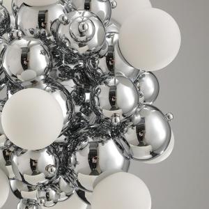 Postmodern Glass Ball Chandelier Lighting Nordic Minimalist LED Hanging Lamp(WH